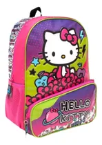 Comprar Mochila Espalda 16 Hello Kitty Celeste Planeta Color Violeta Oscuro Diseño De La Tela Hello Kitty Estampado