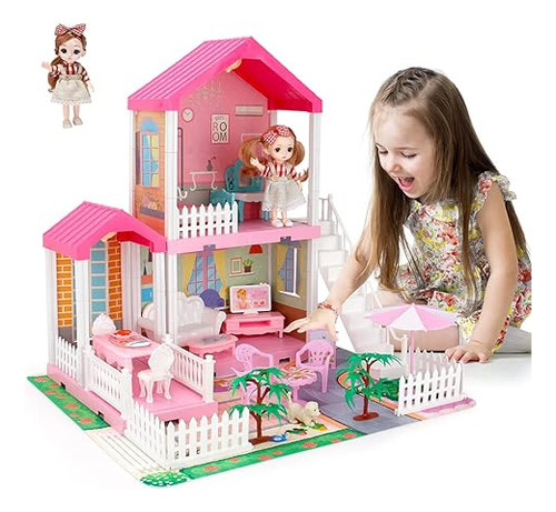 Mini Tudou Casa De Muñecas Casa De Ensueño Para Niñas, Casa