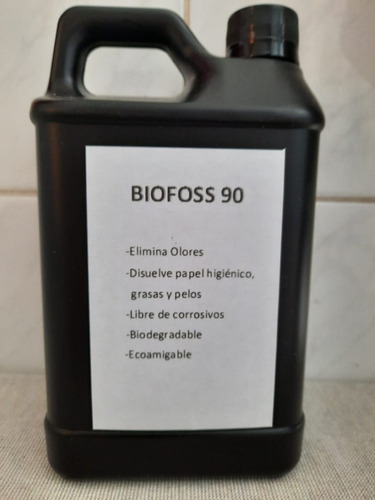 Biofoss 90 Producto Biodegradable Destapa Tina, Lavamanos