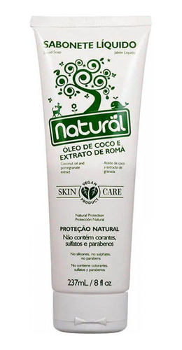 Kit 3x: Sabonete Líquido Óleo De Coco E Romã Natural 237ml