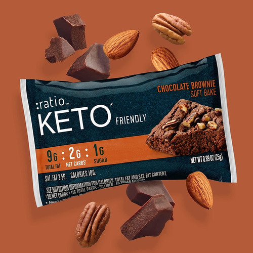 :ratio Barras Horneadas Suaves Y Amigables Con Keto, Brownie