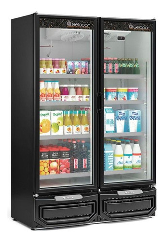 Expositor 950l Porta De Vidro 220v Gcvr-950pr Gelopar