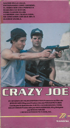 Crazy Joe Vhs Dead Center 1993 Justin Lazard Rachel York