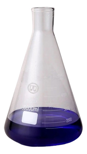 Erlenmeyer 5000 Ml Vidrio Borosilicato 3.3