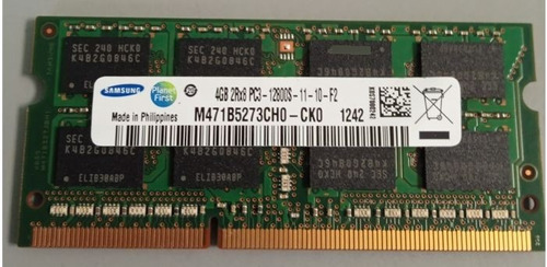 Memoria Ram Ddr3 So-dimm 4gb 1600mhz Samsung