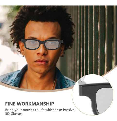 5 Pares De Gafas 3d Con Lentes Polarizadas Circulares Pasiva
