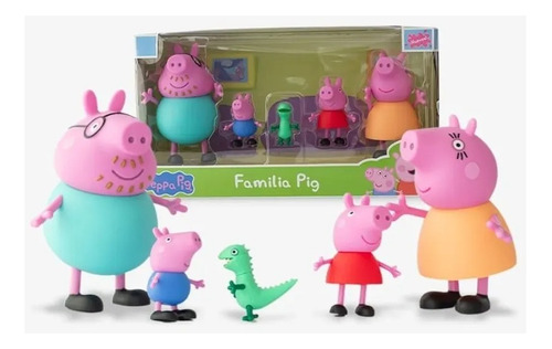 Peppa Pig & Familia Set X 4pcs,mamá,papá,george Y Peppa Org.