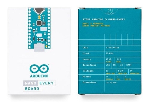Imagen 6 de 9 de Placa Arduino Nano Every Original