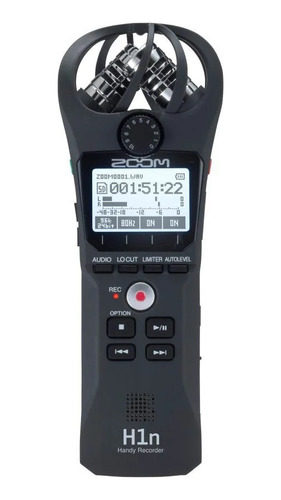 Gravador Digital De Áudio Zoom H1n Handy Recorder Black