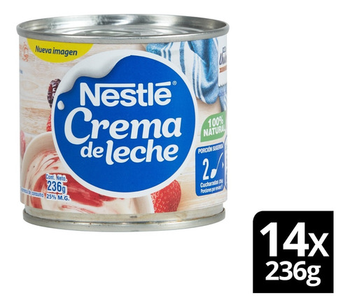 Crema De Leche Nestlé® Tarro 236g Pack X14