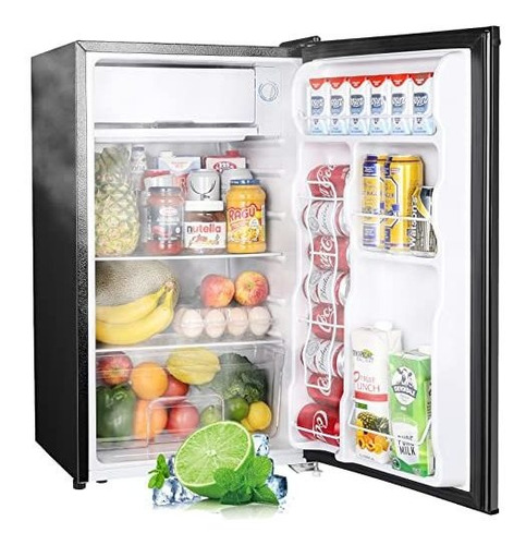 Upstreman 3.2 Pies Cubicos Mini Refrigerador Con Congelador