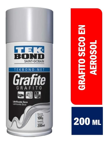 Grafito Seco En Aerosol 200 Ml - Tekbond 