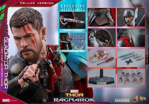 Figura de acción  Hot Toys Limited Thor: Ragnarok Thor Gladiator Deluxe de Hot Toys Limited