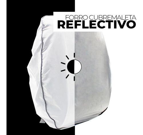 Forro Protector Cubre Maleta Impermeable Reflectivo Funda