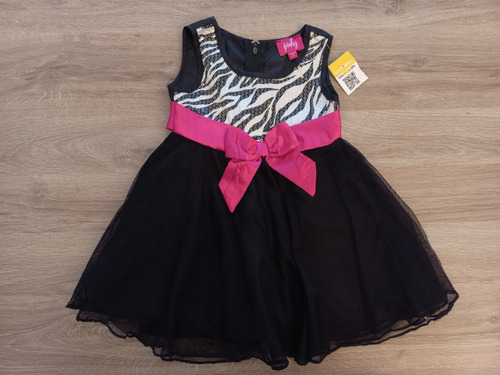 Vestido Fiesta Importado Nena Talle 2 Años Tul Lentejuelas 