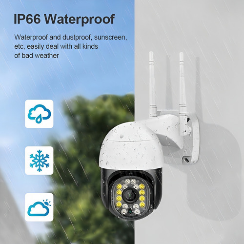 Smartdata Câmera De Segurança 8809 1080p Hd Wi-fi 3mp Yoosee Cor Branco