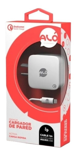 Cargador Pared Alo Con Cable Micro Usb Qualcomm Quick Charge