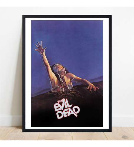 Cuadro Evil Dead Ash Sam Raimi Bruce Campbell Varios Modelos Negro Negro