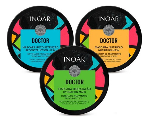 Kit Doctor Inoar Hidratação + Reconstrução + Nutrição