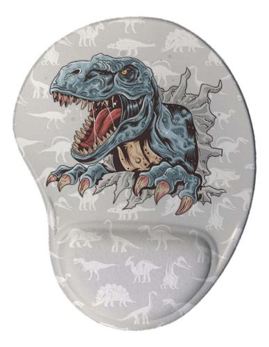 Mouse Pad Ergonômico Dinossauro T-rex Presente Criativo Geek