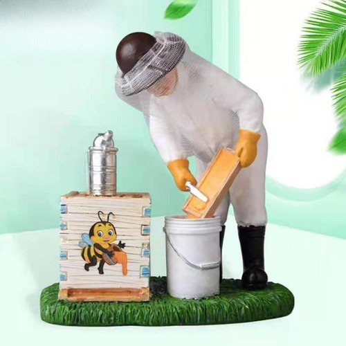 Estatueta De Resina Para Apicultura, Arte, Colheita De Mel