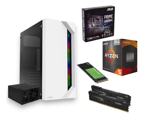 Pc Gamer Cpu Amd Ryzen 5 5600g Ram 32gb Ddr4 1tb Ssd Wi-fi