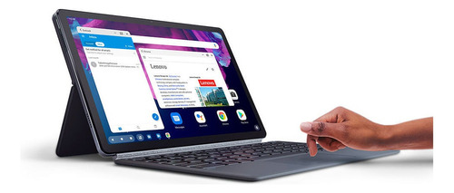Tablet  Lenovo Tab P11 with Keyboard Pack and Precision Pen 2 TB-J606F 11" 128GB color platinum grey y 4GB de memoria RAM