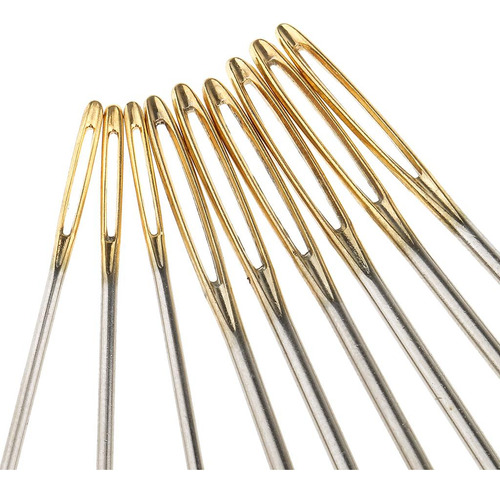 2x 9 Unids / Set Agujas Romas Lana Eje Grueso Tejer