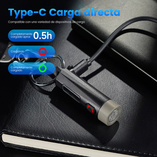 Philips Linterna Led Recargable 200lm Luz Violeta Detector De Billetes 100m Pequeña Con Regla Abrecajas Ultraligera Sfl-1121