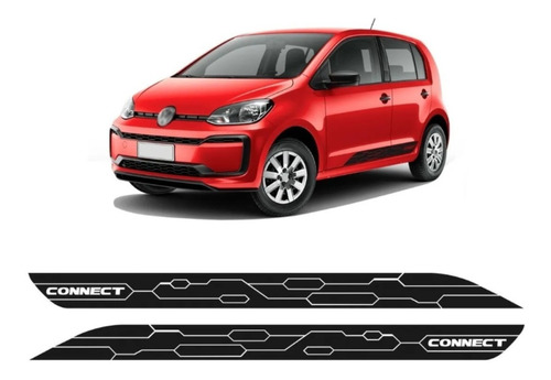 Adhesivos Laterales, Vinilo Volkswagen Up Connect