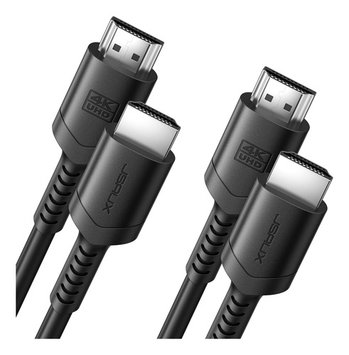 Jsaux Paquete De 2 Cables Hdmi 4k De 3.3 Pies, Cable Hdmi 2.