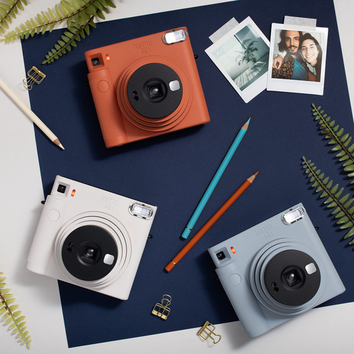 Fujifilm Instax Square Sq1 Cámara Instantánea, Blanco Gis, Ins Sq 1 Blanco