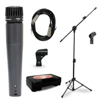 Comprar Kit Arcano Microfone Renius-7 Xlr-xlr + 1 Pedestal Pmv P Mic Cor Cinza-escuro