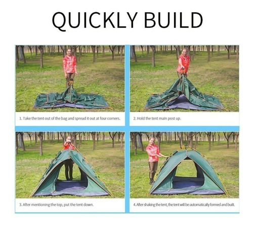 Carpa Toldo Automática 1-2 Personas Térmica Mosquitero -