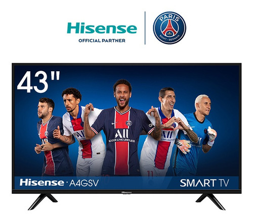 Imagen 1 de 2 de Tv Hisense 43  Led Full Hd Smart Tv 43a4gsv