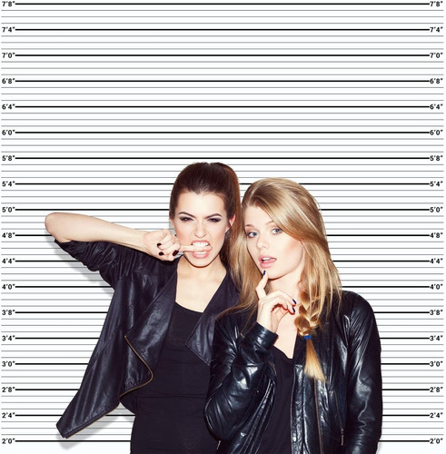 Mugshot Photo Booth Banner De Fondo  6 X 6 Pies, Lo Suf...