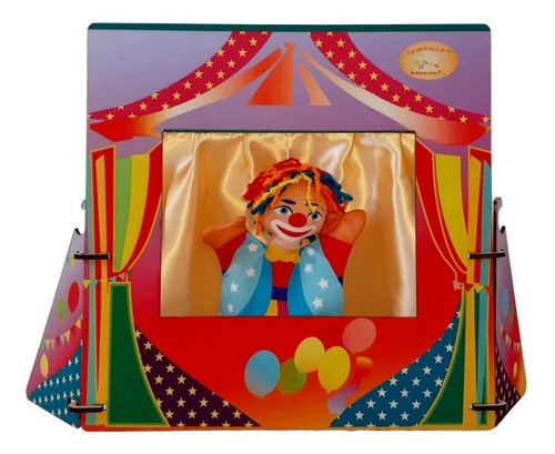 Imagen 2 de 6 de Teatro De Títeres Circo Con 4 Títeres De Artistas