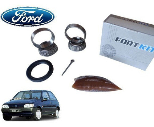 Imagem 4 de 8 de Kit Rolamento Roda Traseira Escort 94 Fiesta 95 Ka 97
