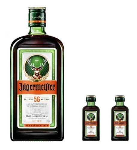 Licor Jagermeister 700 Cc +  Con 2 Jagermini