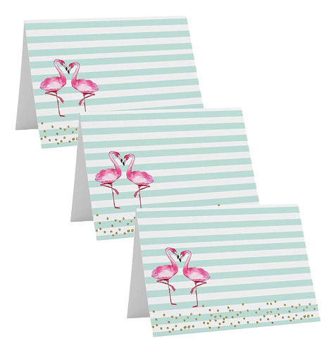 Flamingo Table Place Cards (paquete De 25) Buffet Signs Trop