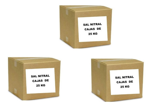 Sal Nitral Al 6% Caja De 25 Klgrs Ventas Solo Por Mayor