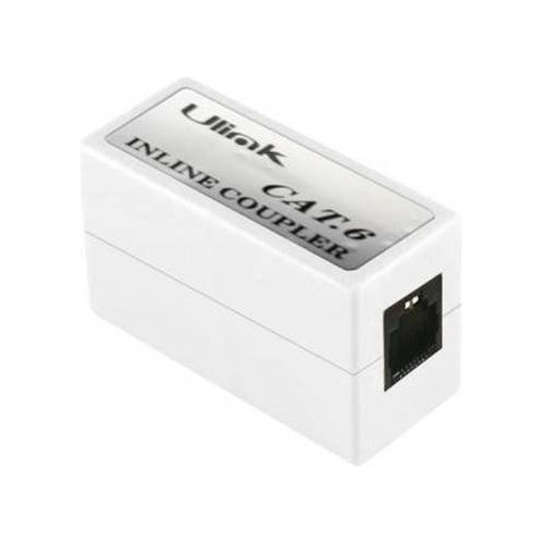 Pack 5 Copla Rj45 Cat6 Lan Hembra Extensión Cable Red Ulink