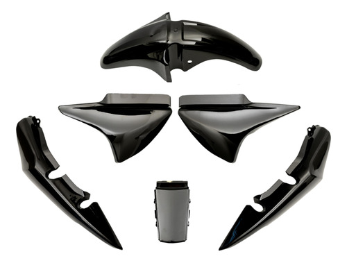 Kit Plasticos Honda Cg Titan 150 Negros S/ Calcos Mtc