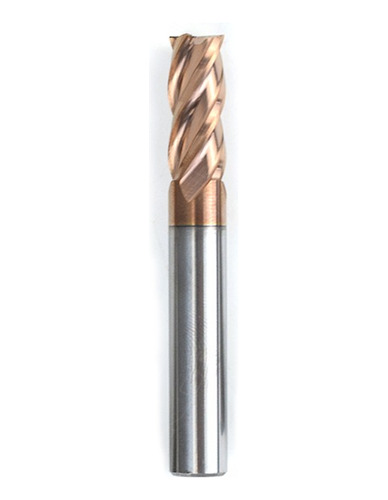 Fresa End Mill Tungsteno Tisin 4 Flautas Plana 4mm Cnc Acero