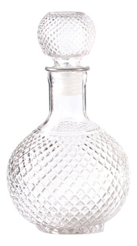 Botella Decantadora De Vidrio Transparente Con Tapón Para