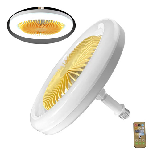 Lámpara De Techo Led Regulable Y Ventilador Multifuncional