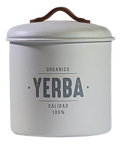  Frasco Tarro Yerba Blanco Mediano Mate Alacena Cocina Trend