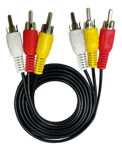 Cabo Audio/video Macho Rca Av 1,2m Video Tv Lcd Led Dvd Sky