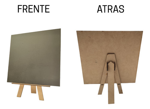 Pizarrón Con Tripié 25x20cm Mesa De Dulces 10pz Para Gis