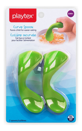 Playtex Baby Curve Cucharas De Autoalimentación Temprana, Di